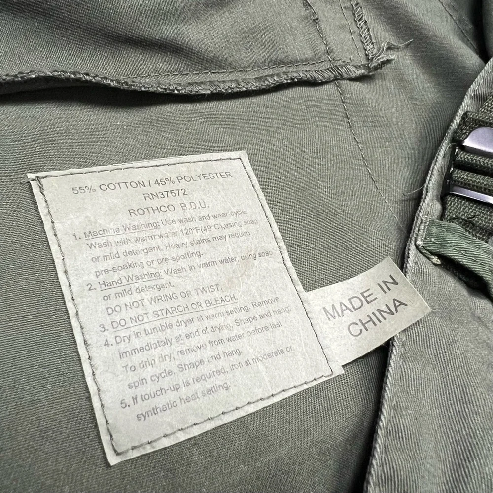 ROTHCO VINTAGE PARATROOPER CARGO PANTS Olive Drab/Woodland Camo (2146) Size XXL - Picture 5 of 9